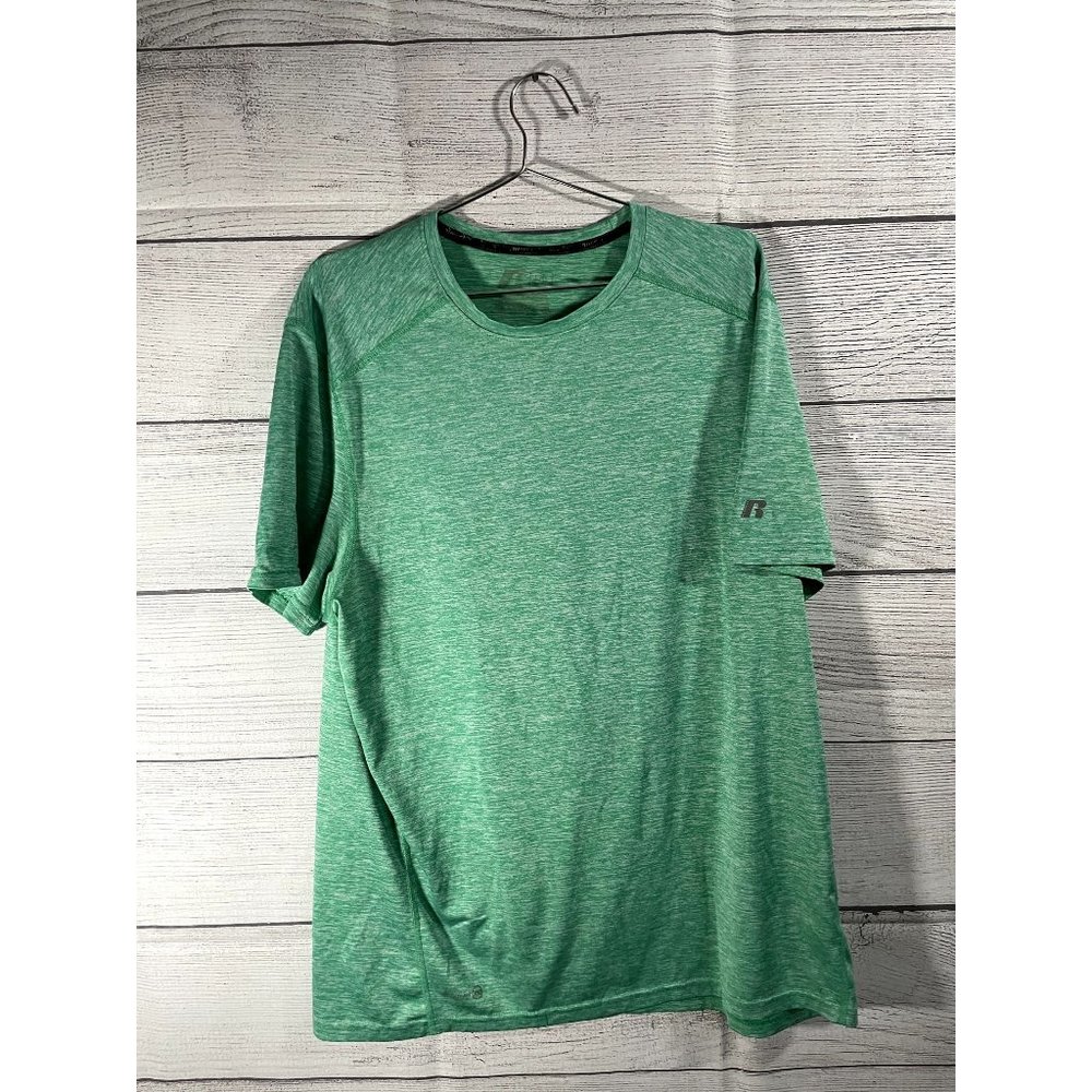Russell Athletics - Men's L Green Athletic Short Sleeve T-Shirt